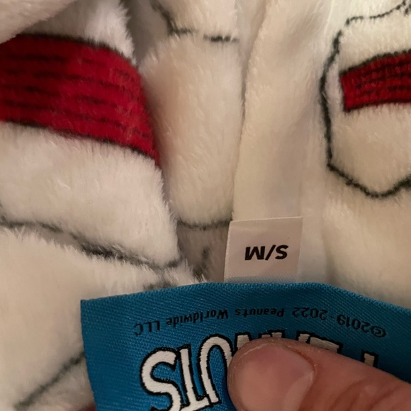 Peanuts sleeping snoopy hooded robe s/m or l/xl - Picture 4 of 4